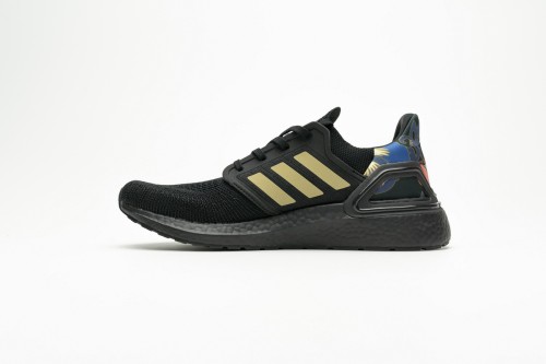 LJR Adidas Ultra Boost 20 CONSORTIUM Black Metallic Gold Real Boost FW4322