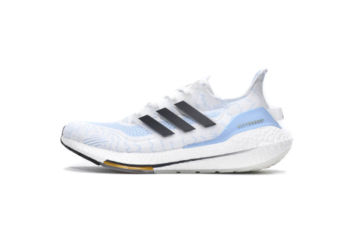 LJR adidas Ultra BOOST 2021 White ice blue GZ7120