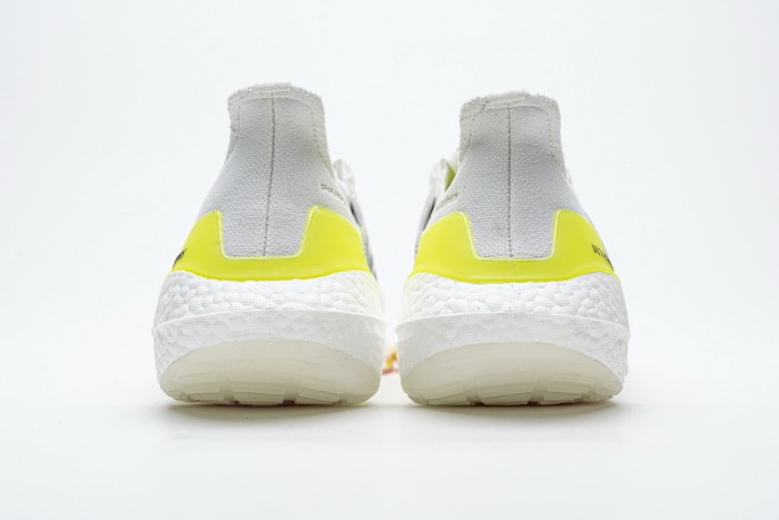 LJR adidas Ultra Boost 2021 White Yellow Black FY0377