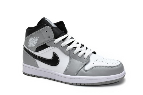 LJR Air Jordan 1 Mid Light Smoke Grey 554724-078