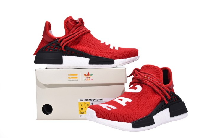 LJR Pharrell Williams x Adidas NMD Human Race “Red” Real Boost BB0616