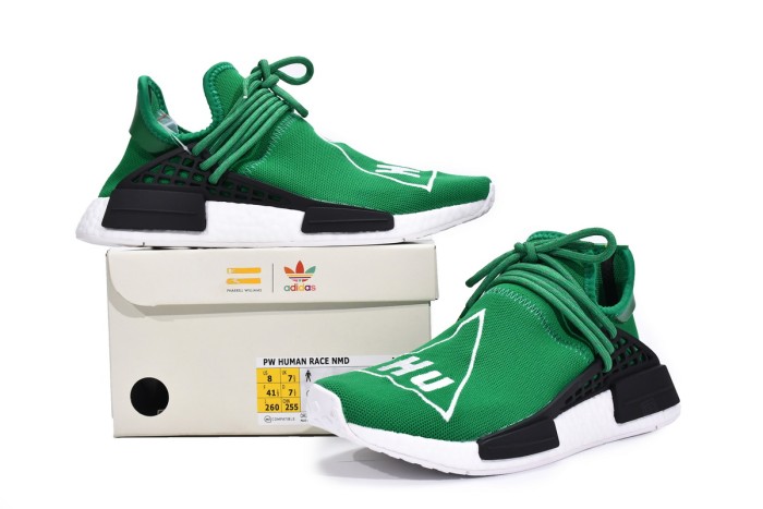 LJR Pharrell Williams x Adidas Originals NMD HU Green BB0620