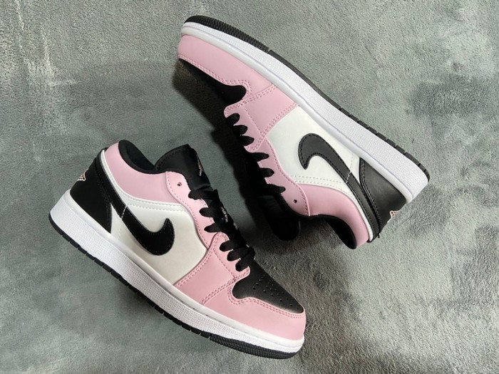 LJR Air Jordan 1 Low （GS）White Pink 554723-601