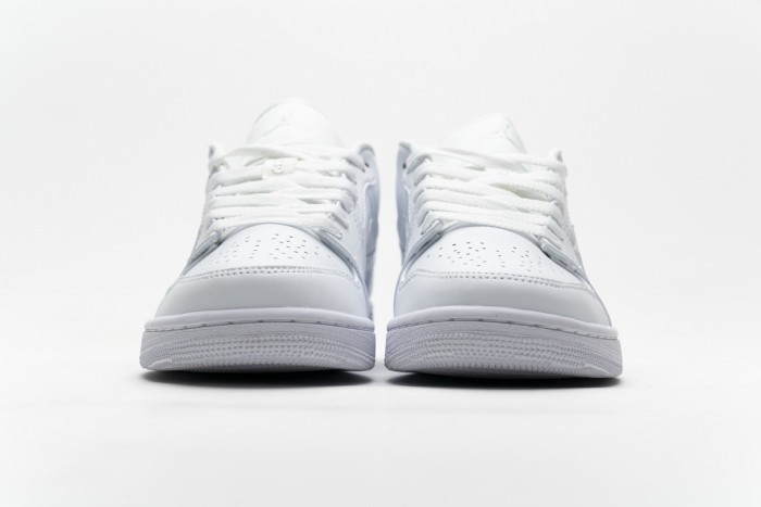 LJR Air Jordan 1 Low White Pure Platnium 553558-130