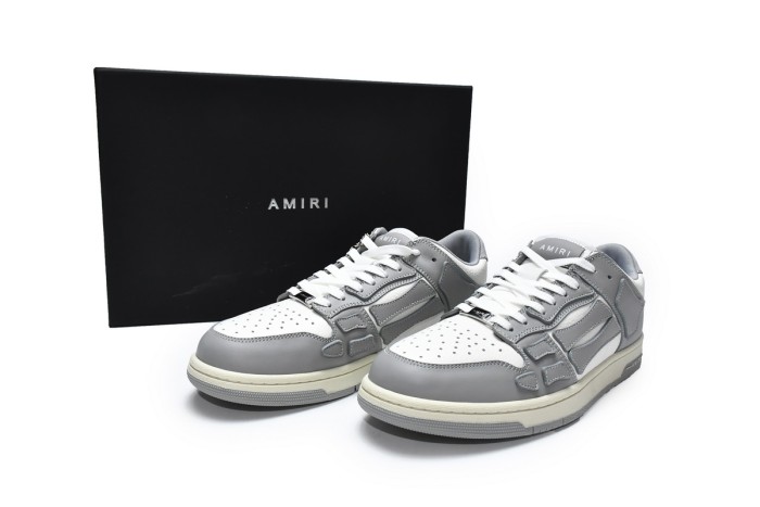 LJR AMIRI Skel Top Low Whtie Grey MFS003-043