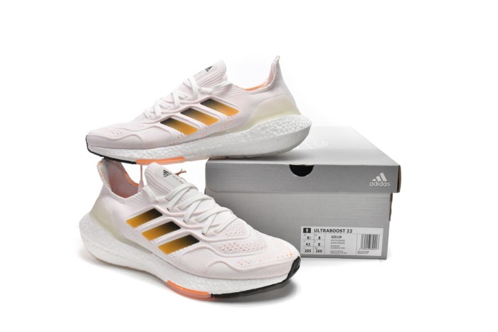 LJR adidas Ultra Boost 2022 Heat.RDY White Flash Orange GZ0129