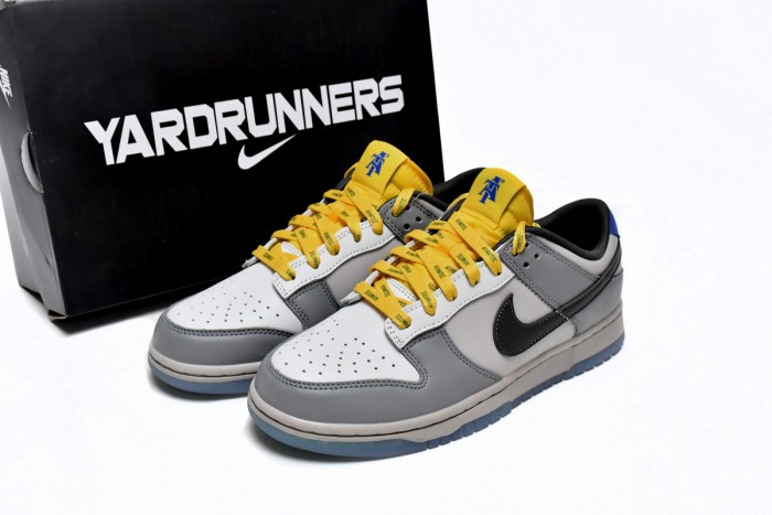 LJR Nike Dunk Low Gray, Black and Yellow DR6187-001