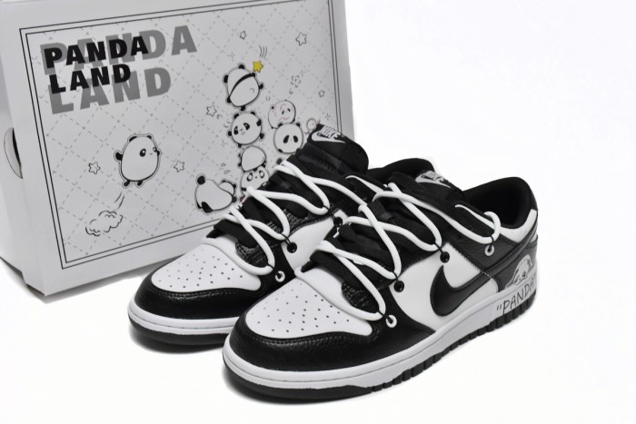 LJR Nike Dunk Low PandaStrap DD1391-100