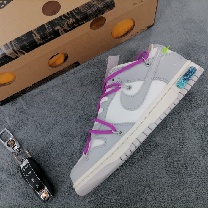 LJR OFF WHITE x Nike Dunk SB Low The 50 NO.45 DJ1602-101