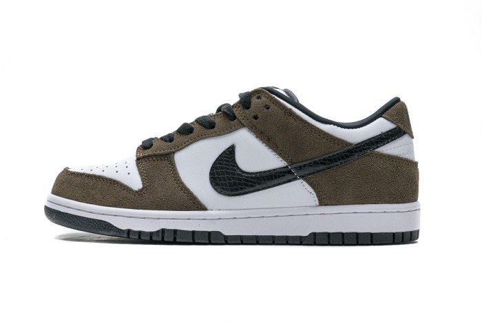 LJR Nike SB Dunk Low White Black Trail End Brown 304292-102