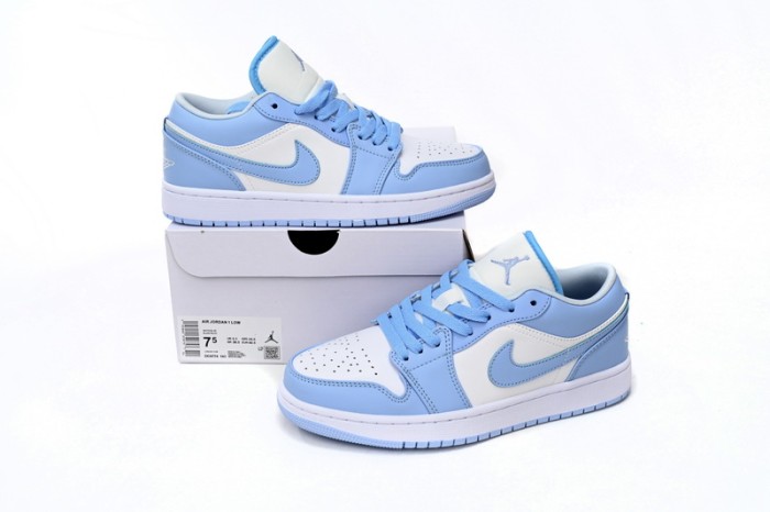 LJR Air Jordan 1 Low White/Ice Blue DC0774-141