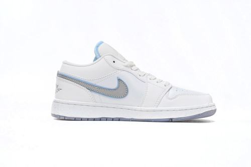 LJR Air Jordan 1 Low SE Dare To Fly White/Metallic Silver/University Blue FB1874-101