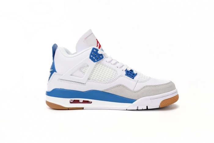 LJR Nike SB x Air Jordan 4 White Blue DR5415-104