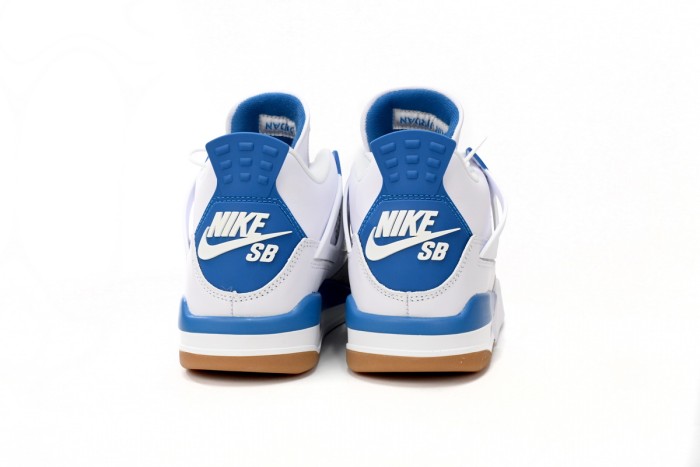 LJR Nike SB x Air Jordan 4 White Blue DR5415-104