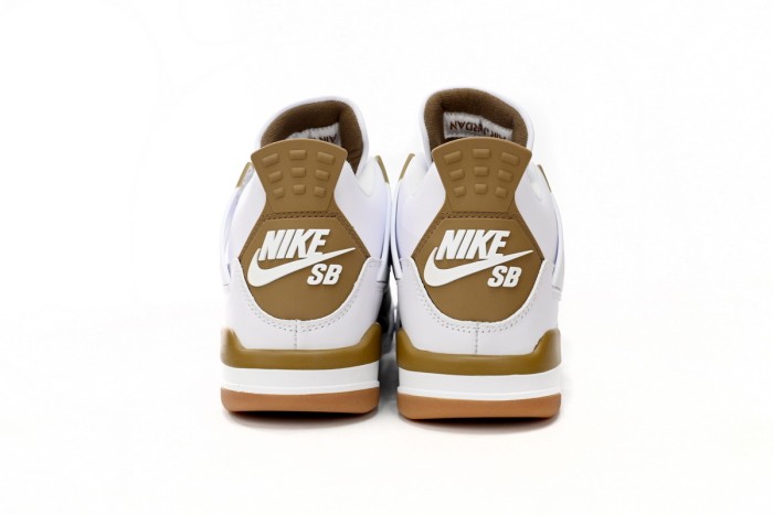 LJR Nike SB x Air Jordan 4 White Brown DR5415-120