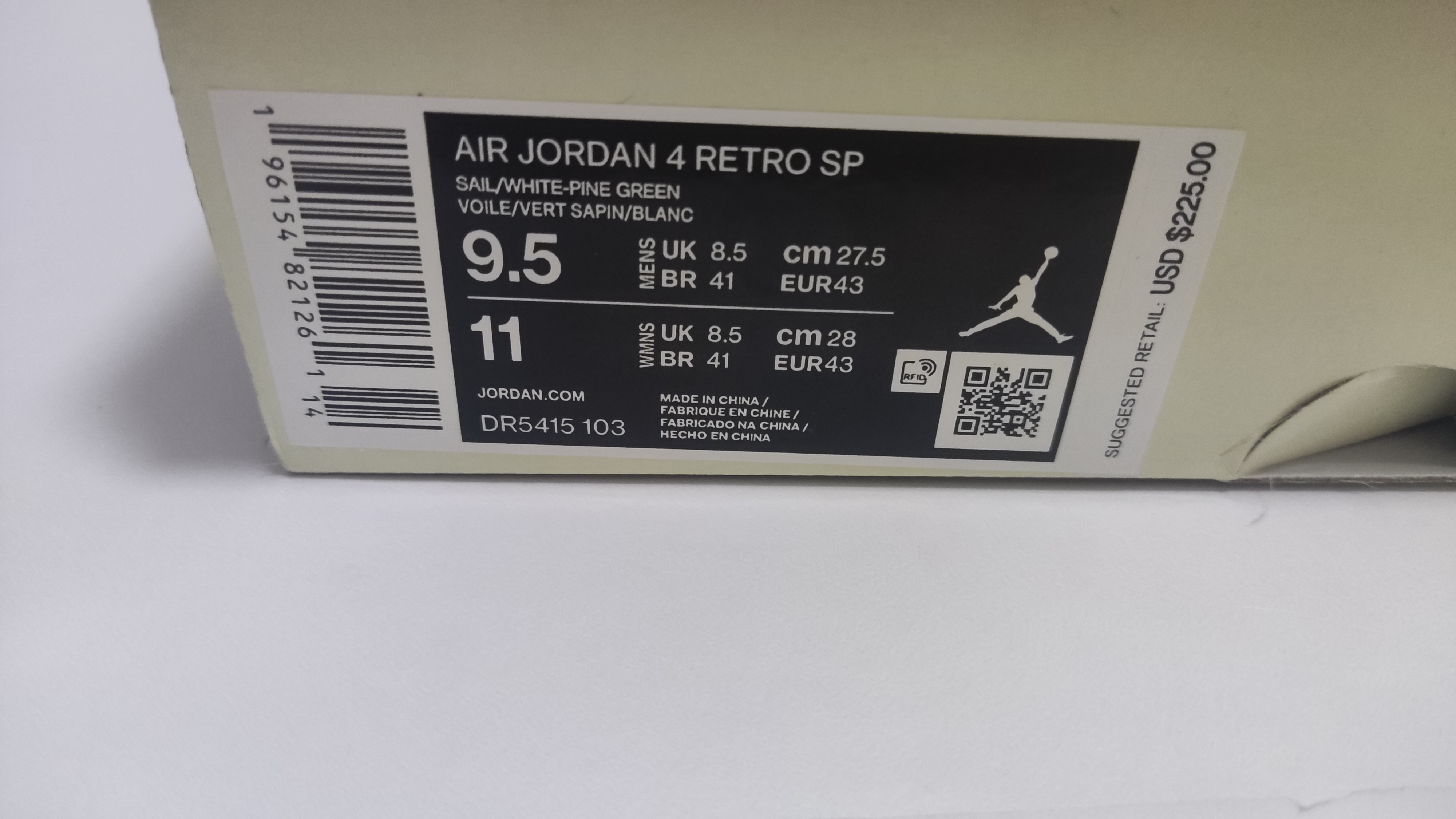 LJR Nike SB x Air Jordan 4 “Pine Green”