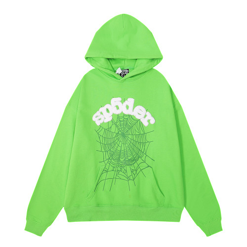 Sp5der Logo Hoodie Sweatshirt 'Green'