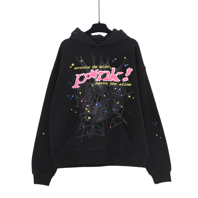 [Add One Shoe] Sp5der P*nk Hoodie 'Black'--No delivery if purchased separately