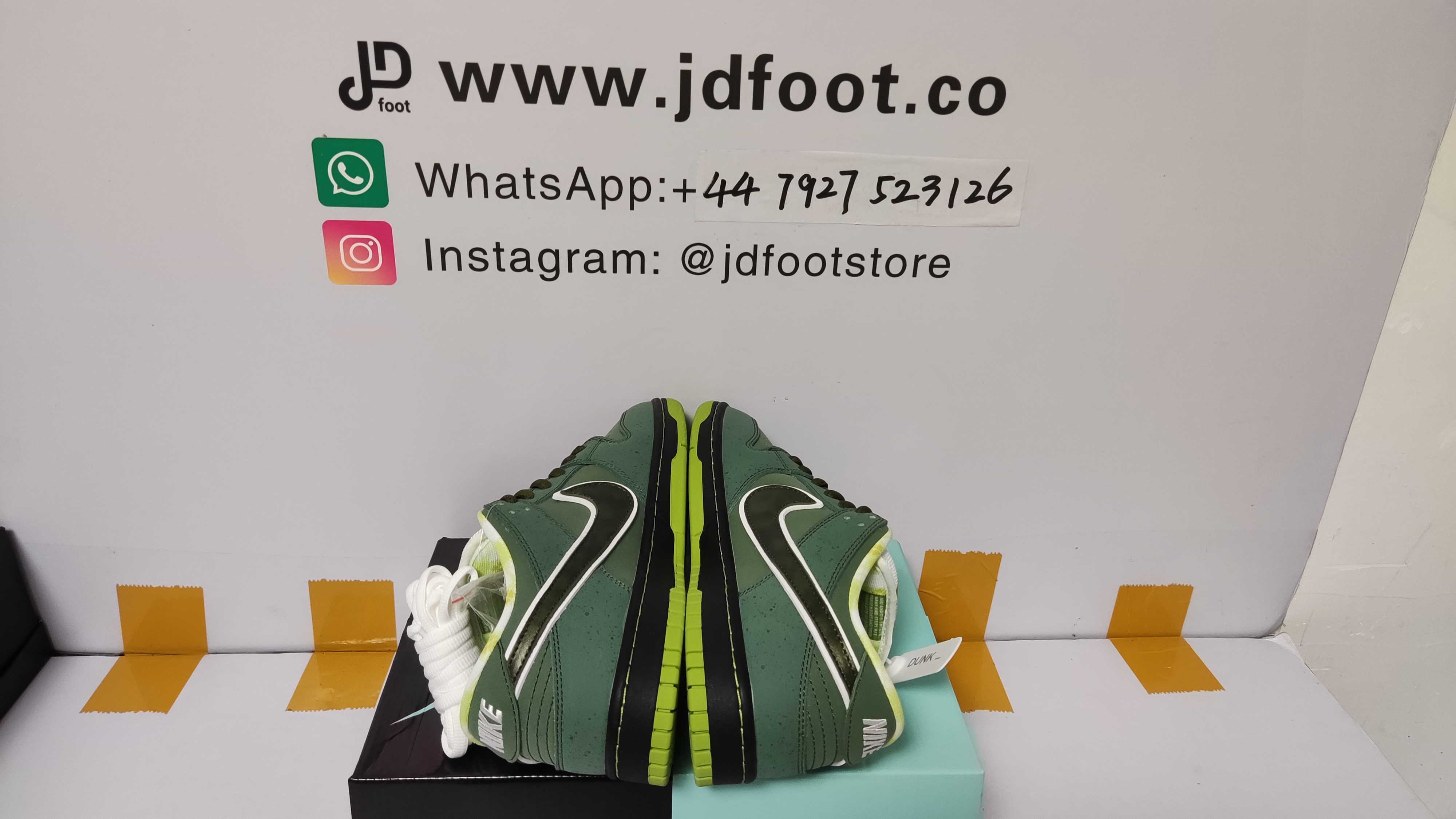 QC Picture Replica Dunks Low Concepts Green Lobster From Jdfoot