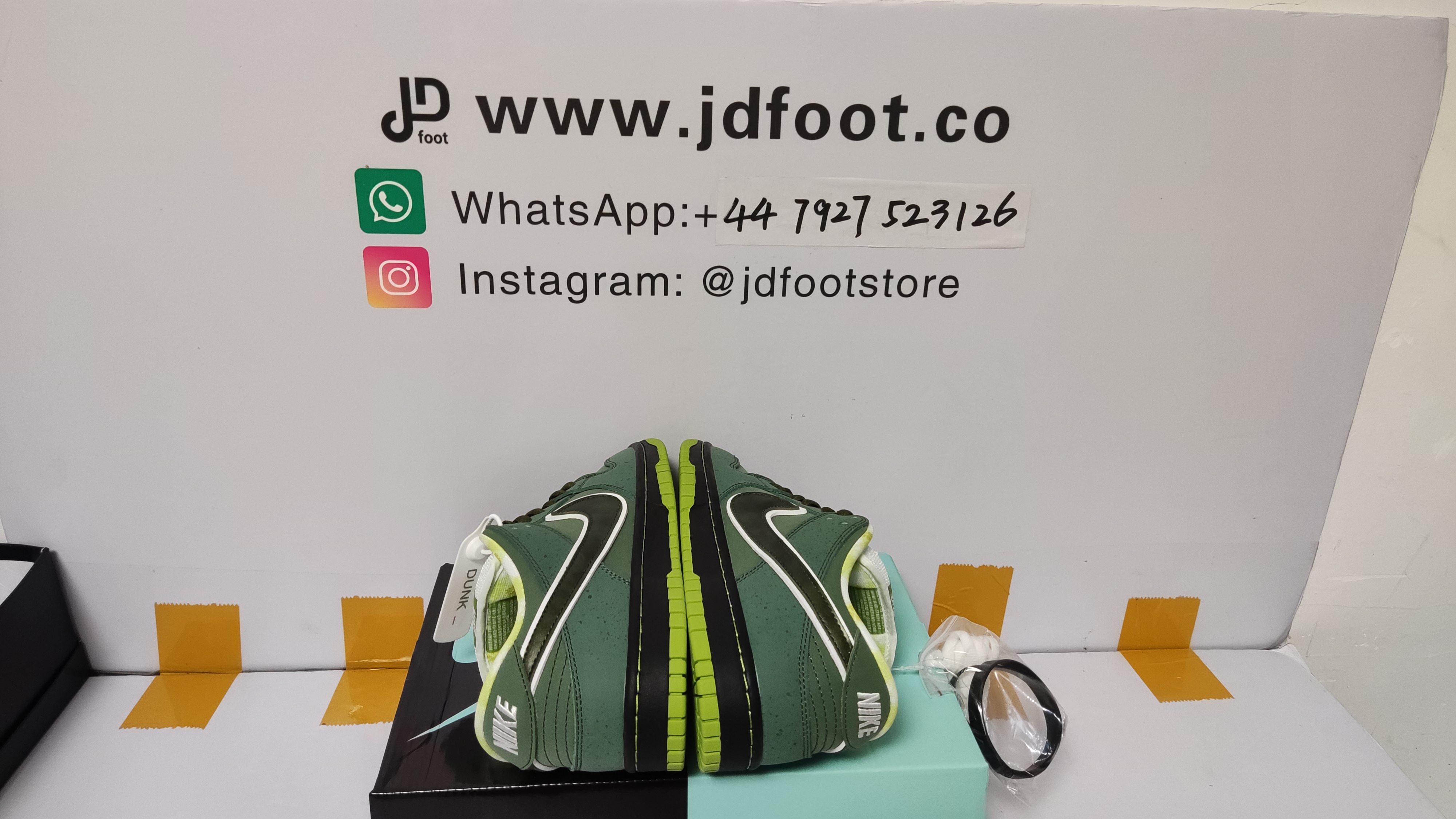 QC Picture Replica Dunks Low Concepts Green Lobster From Jdfoot