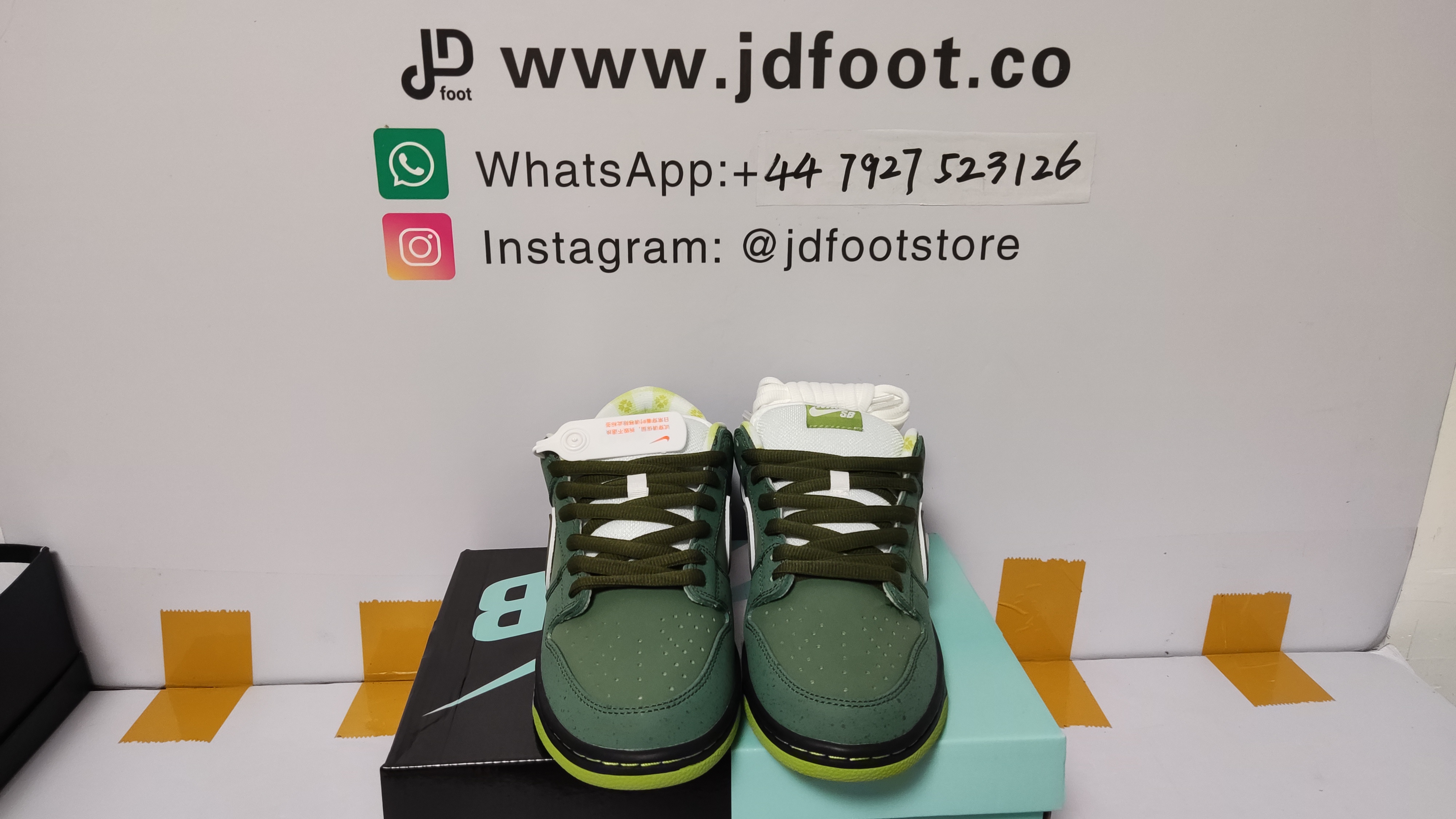 QC Picture Replica Dunks Low Concepts Green Lobster From Jdfoot