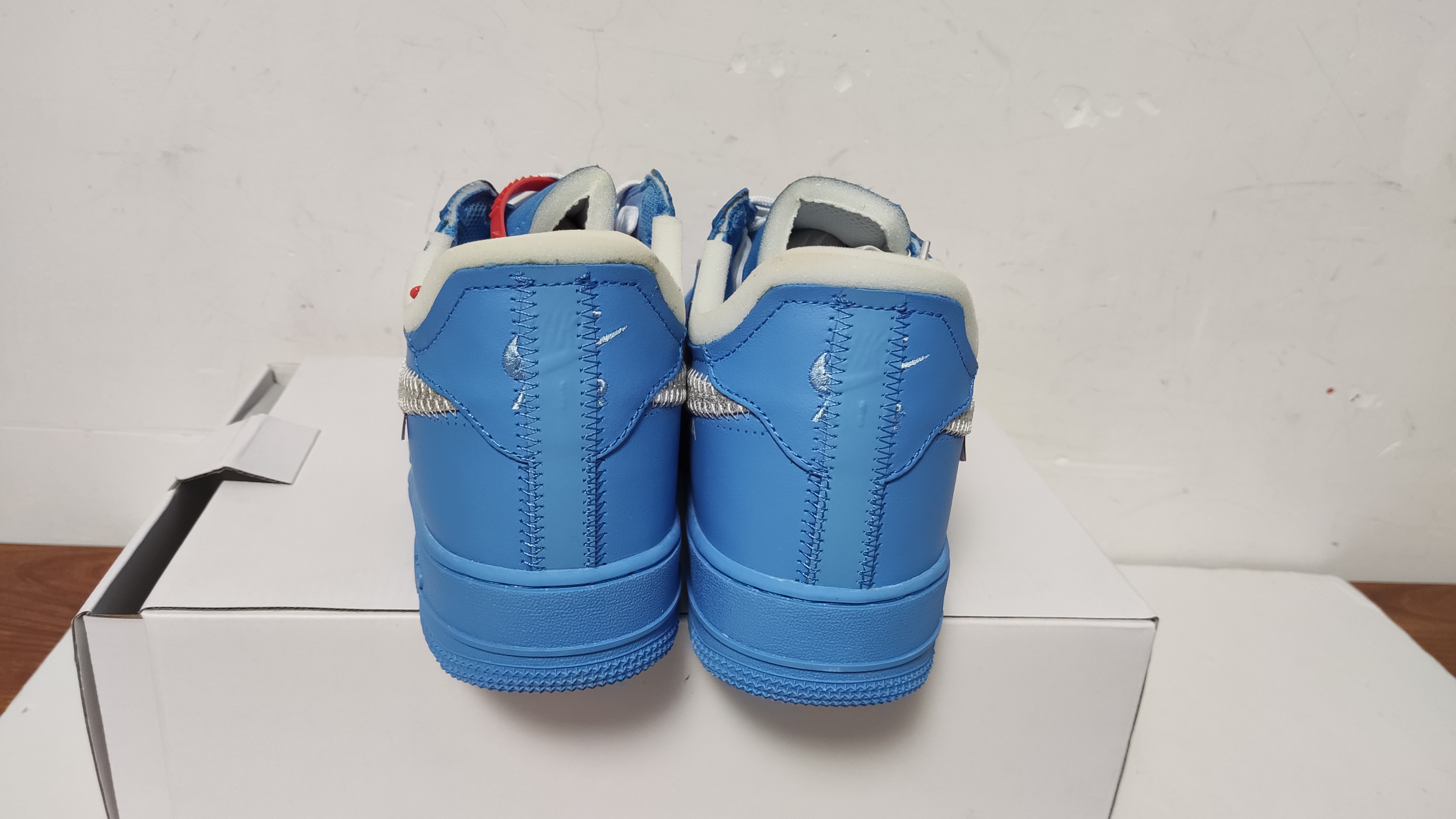 QC Picture Replica Air Force 1 Low Off-White MCA University Blue From Jdfoot