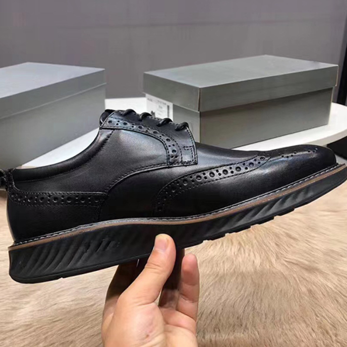Men's business dress lace up leather shoes