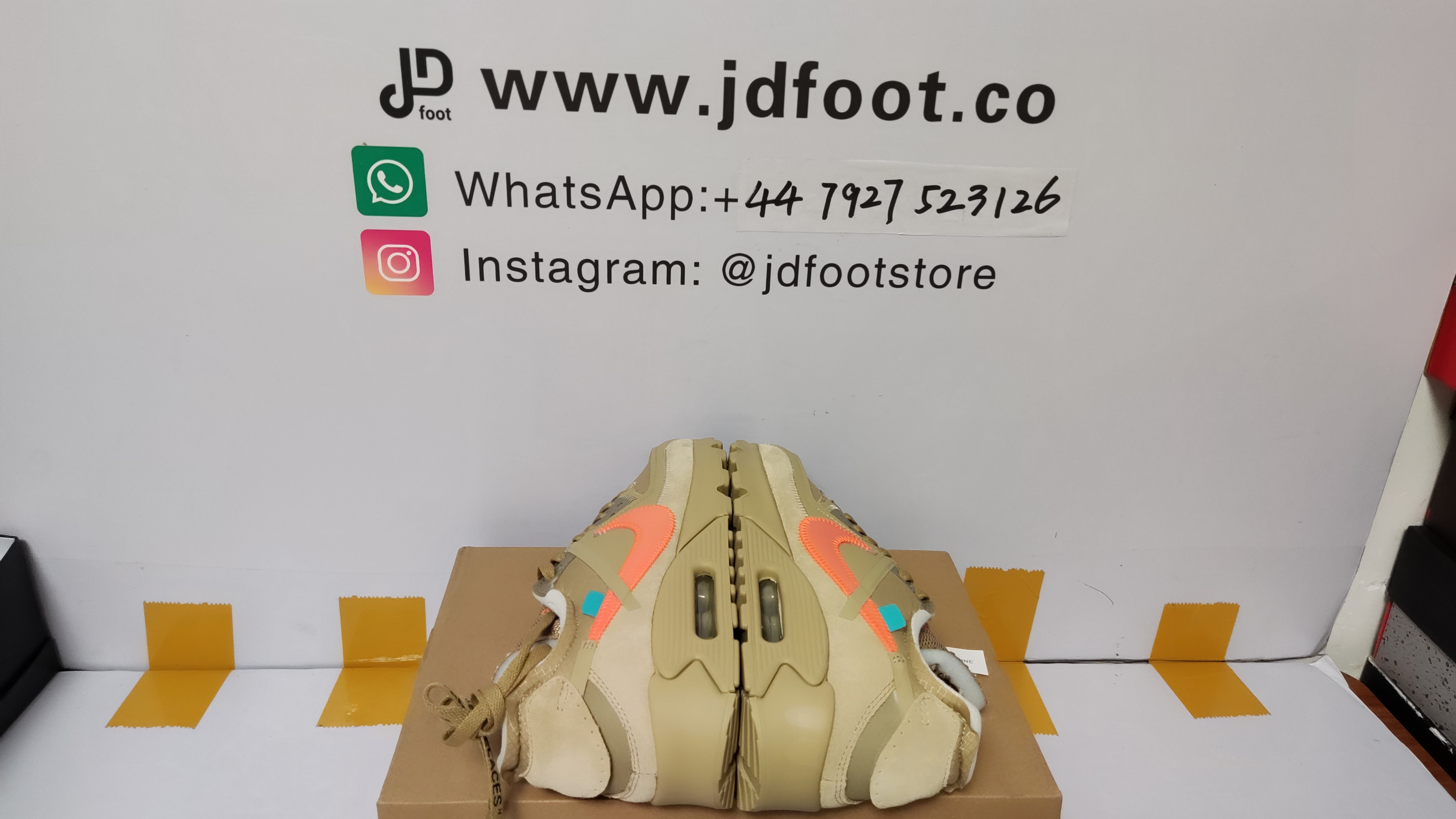 QC Picture Replica Air Max 90 OFF-WHITE Desert Ore From Jdfoot