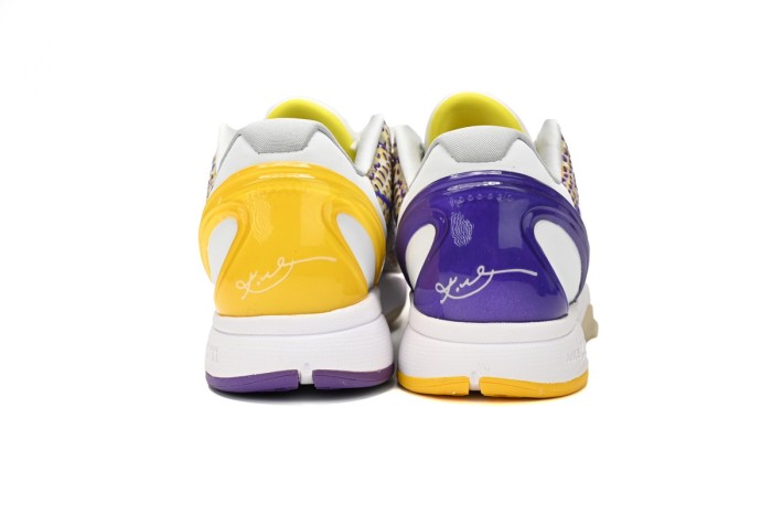 LJR Nike Kobe VI White Purple Yellow CW2190-105