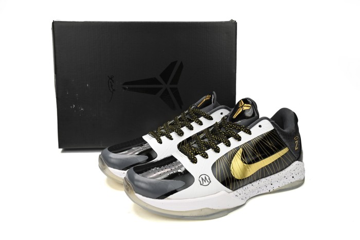LJR Nike Kobe 5 V Protro Black White Gold CD0824-127