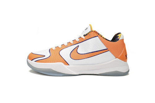 LJR Kobe 5 BruceLee White Orange CD4991-106