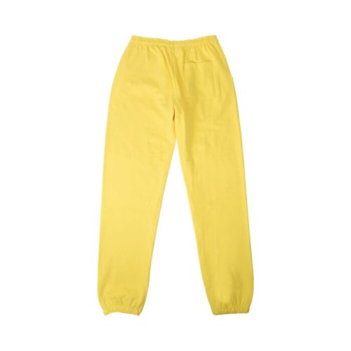 Sp5der Logo Print Sweatpants Yellow