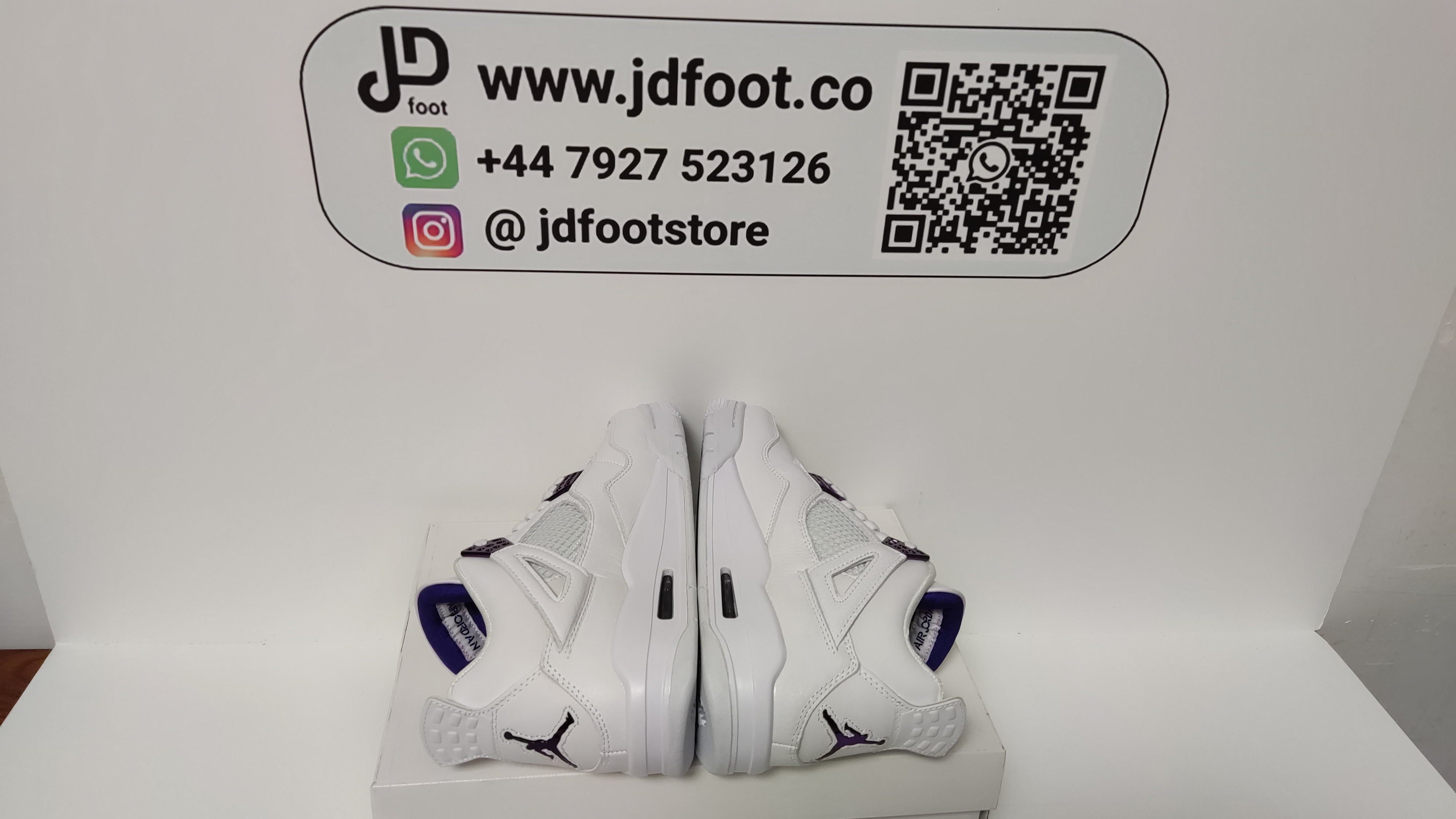 QC Picture Replica Jordan 4 Retro Metallic Purple From Jdfoot