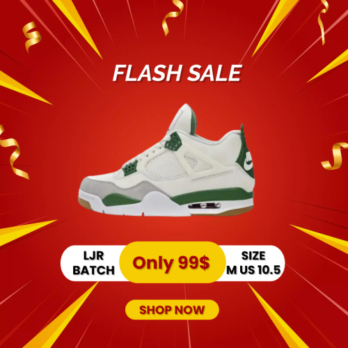 [Flash Sale]LJR Nike SB x Air Jordan 4 Pine Green DR5415-103