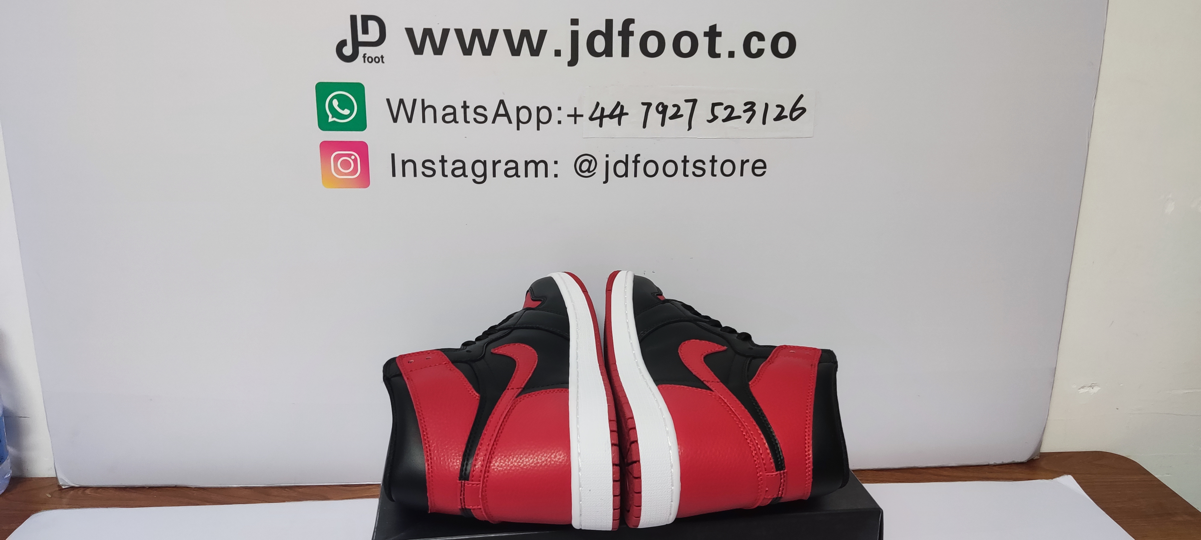 QC Picture Replica Jordan 1 Retro Bred Banned From Jdfoot