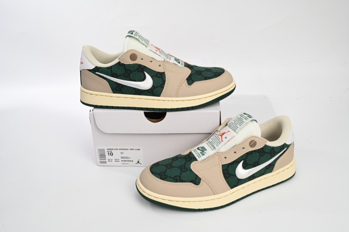 LJR Air Jordan 1 Low White Green AV3918-818