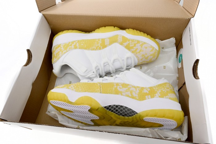 LJR Air Jordan 11 Retro Low WMNS Yellow Snakeskin AH7860-107