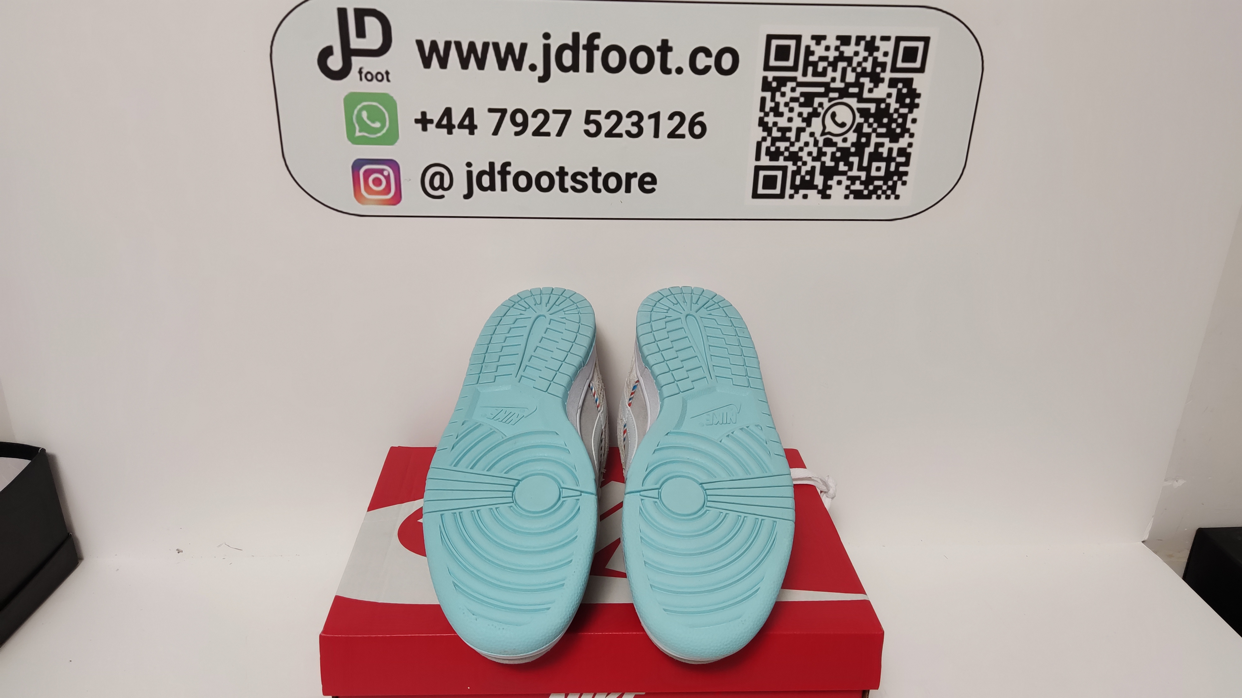 QC Picture Replica Dunk Low Barber Shop Grey From Jdfoot