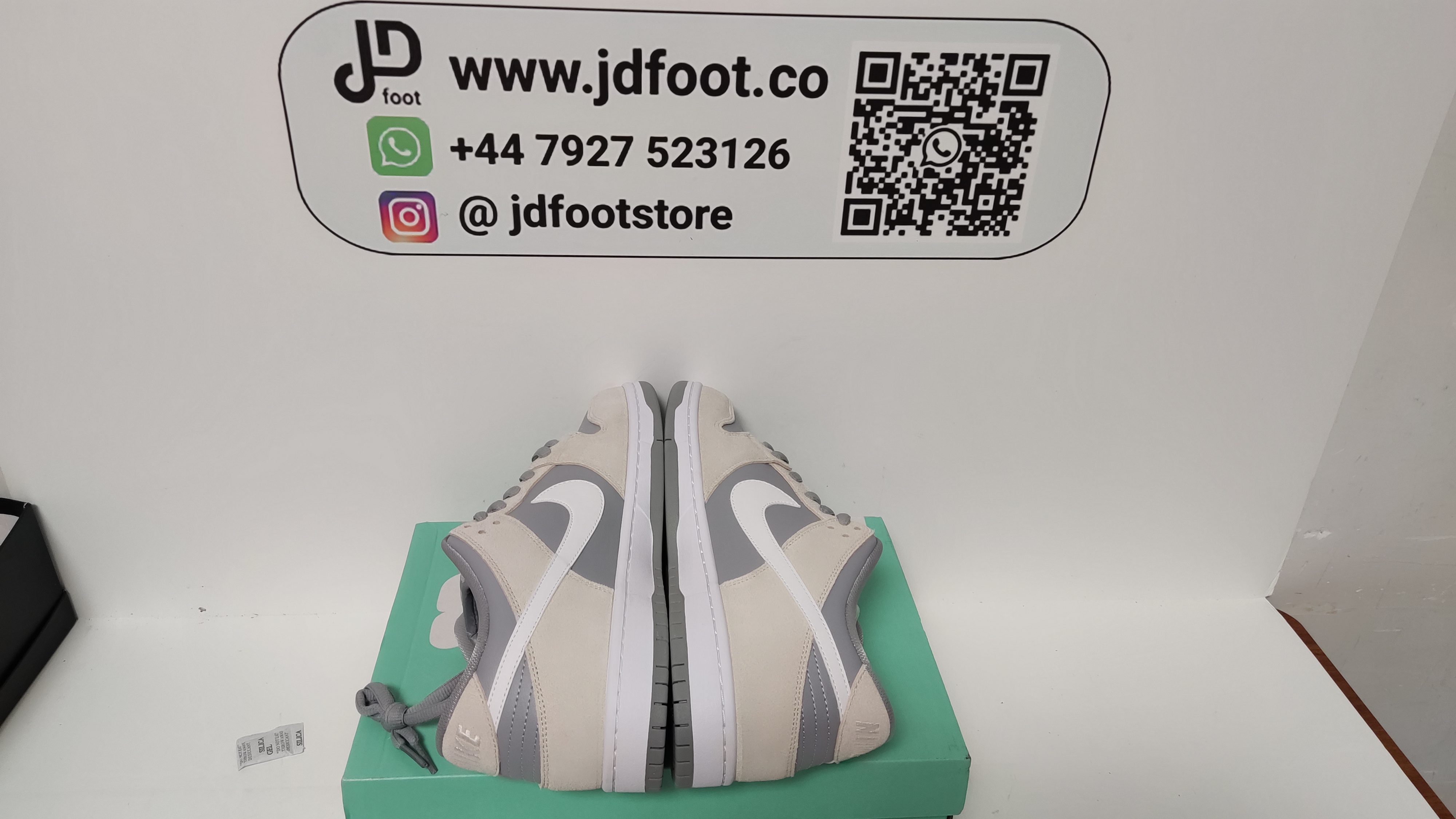 QC Picture Replica Dunk Low Summit White Wolf Grey From Jdfoot