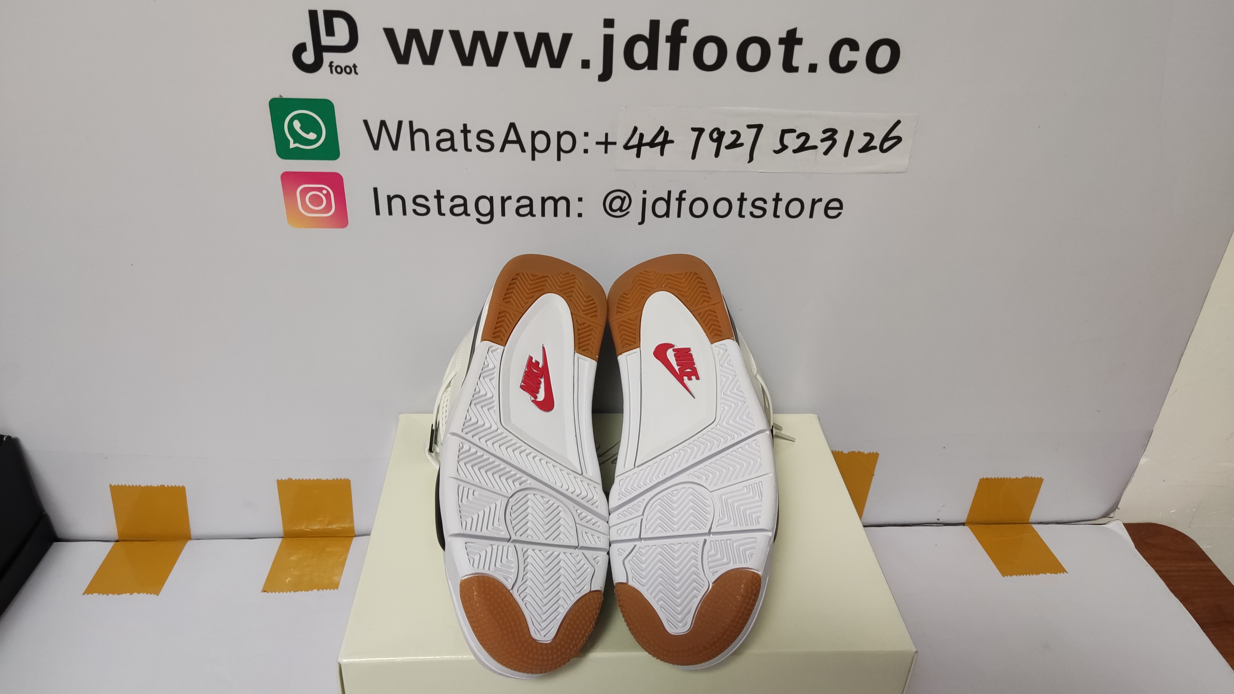 QC Picture Replica Jordan 4 White Black From Jdfoot