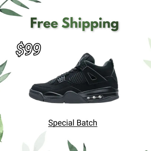 [Special Batch]Free Shipping Air Jordan 4 Retro Black Cat (2020) CU1110-010
