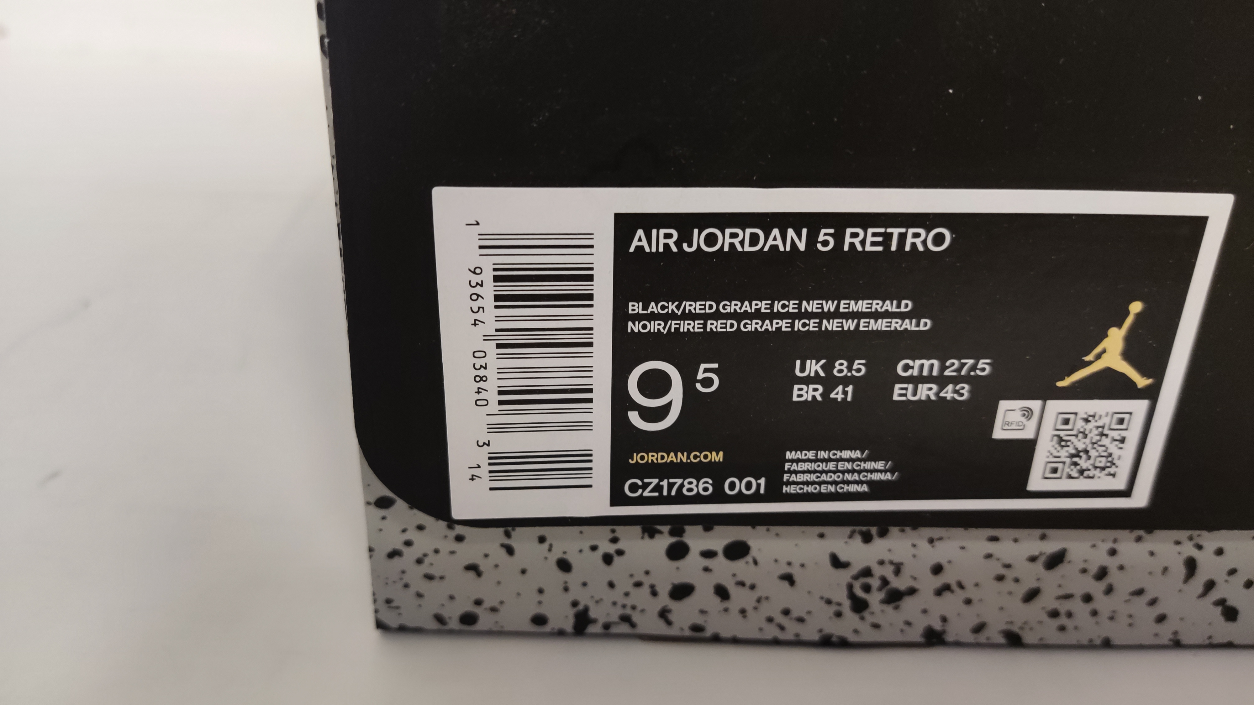 QC Picture Replica Jordan 5 Retro Top 3 Black From Jdfoot