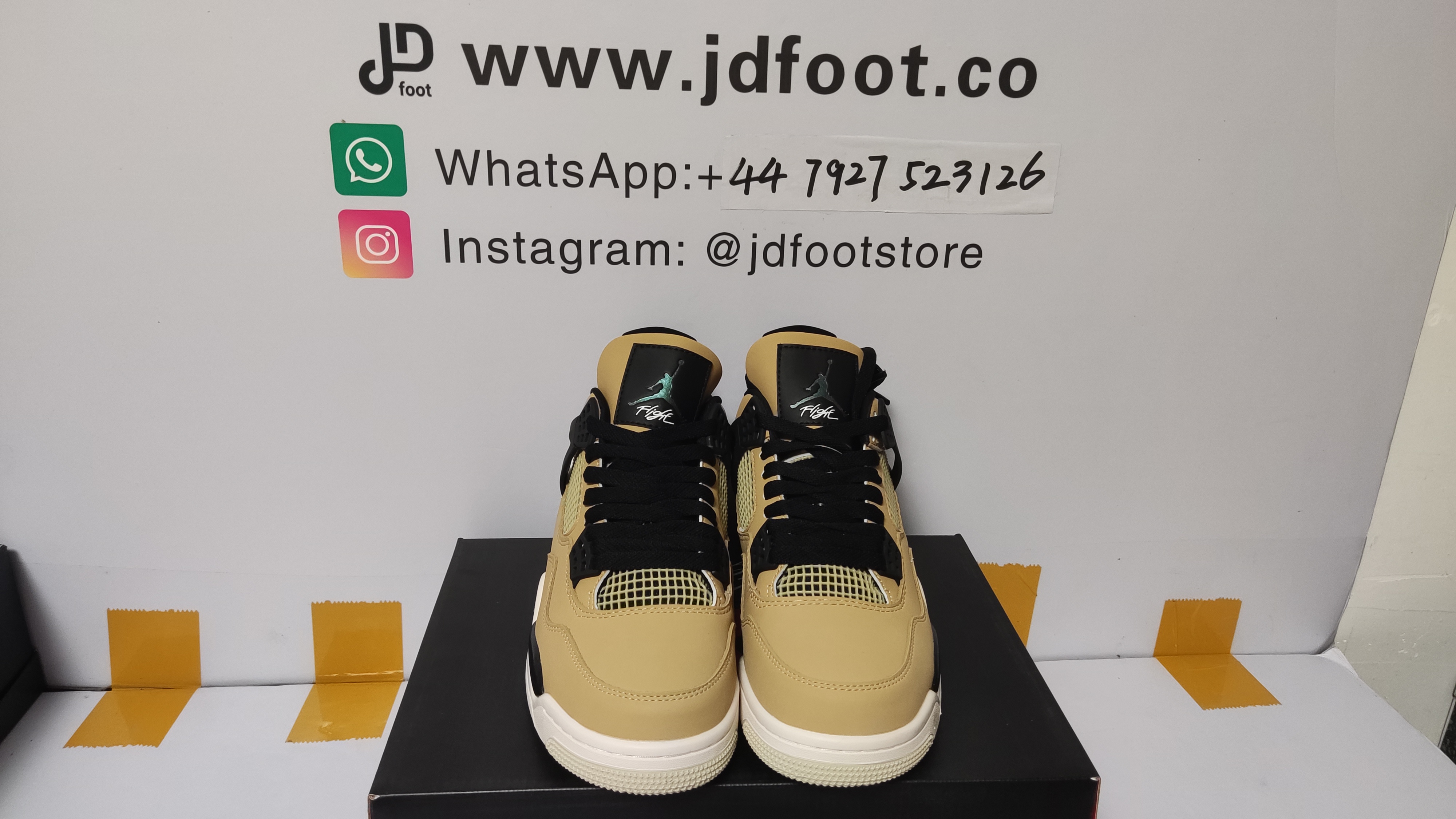 QC Picture Replica Jordan 4 Retro Fossil From Jdfoot