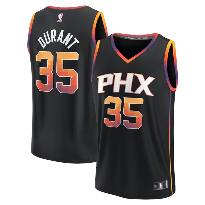 Kevin Durant Phoenix Suns Fanatics Branded Fast Break Replica Player Jersey Statement Edition Black