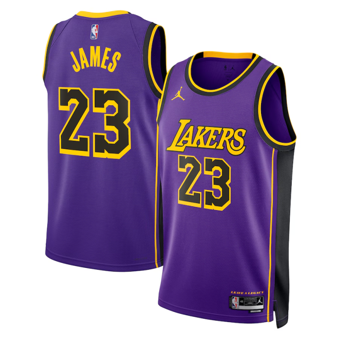 Los Angeles Lakers Jordan Statement Edition Swingman Jersey Purple Lebron James