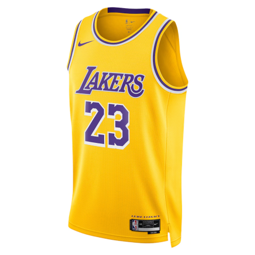 Los Angeles Lakers Nike Icon Edition Swingman Jersey Gold Lebron James