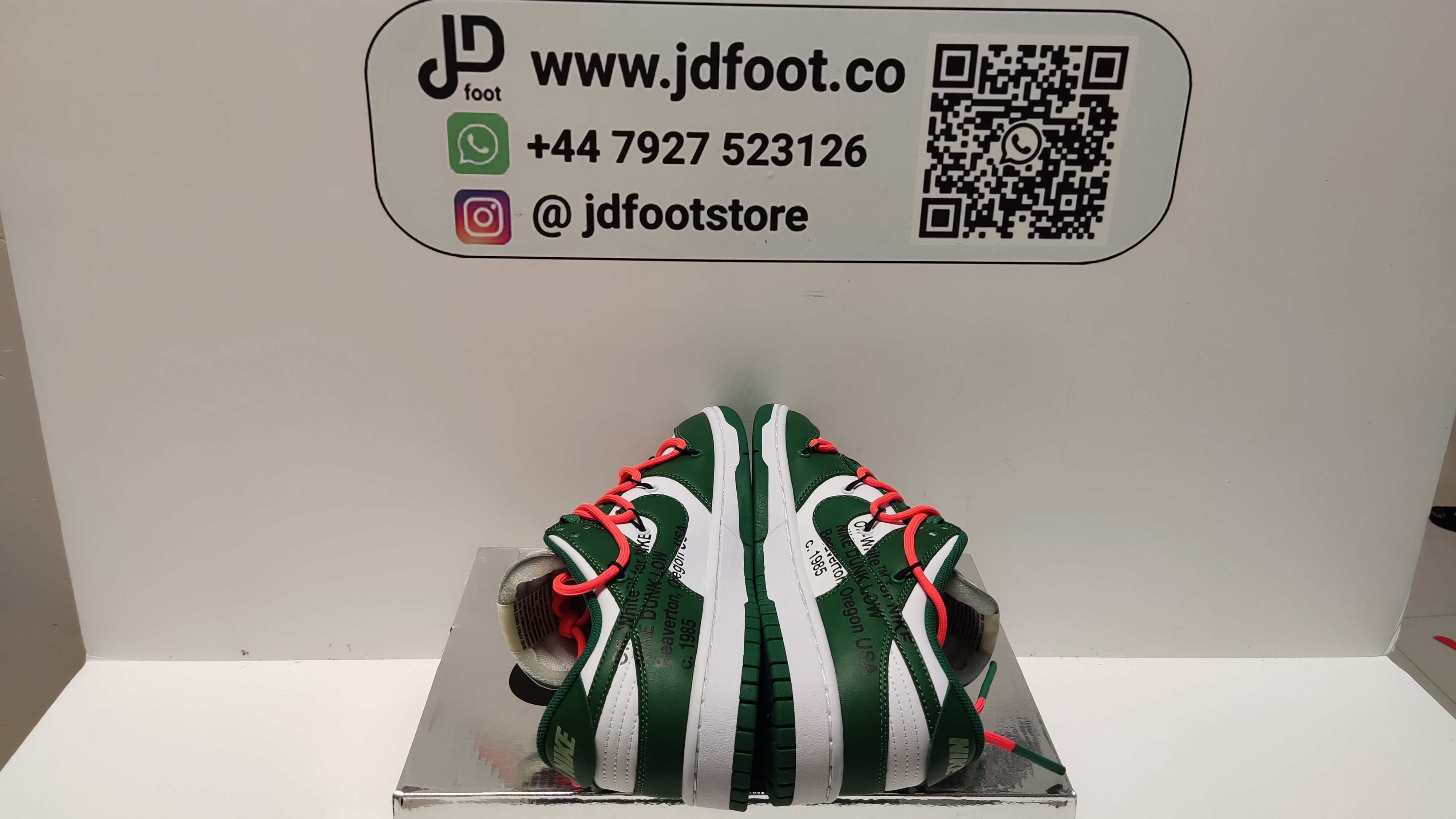 QC Picture Replica Nike Dunk Low Off-White Pine Green From Jdfoot