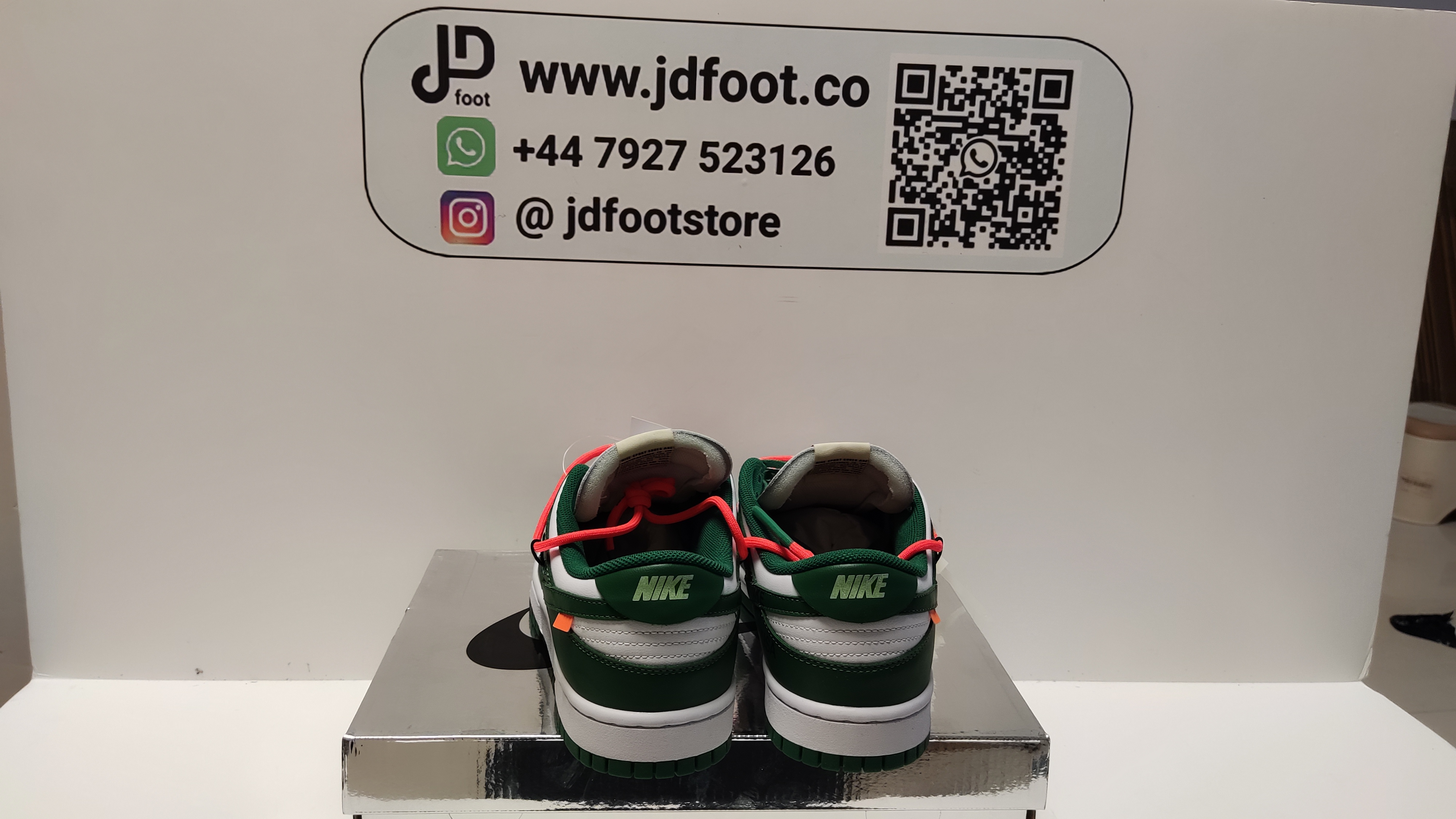 QC Picture Replica Nike Dunk Low Off-White Pine Green From Jdfoot