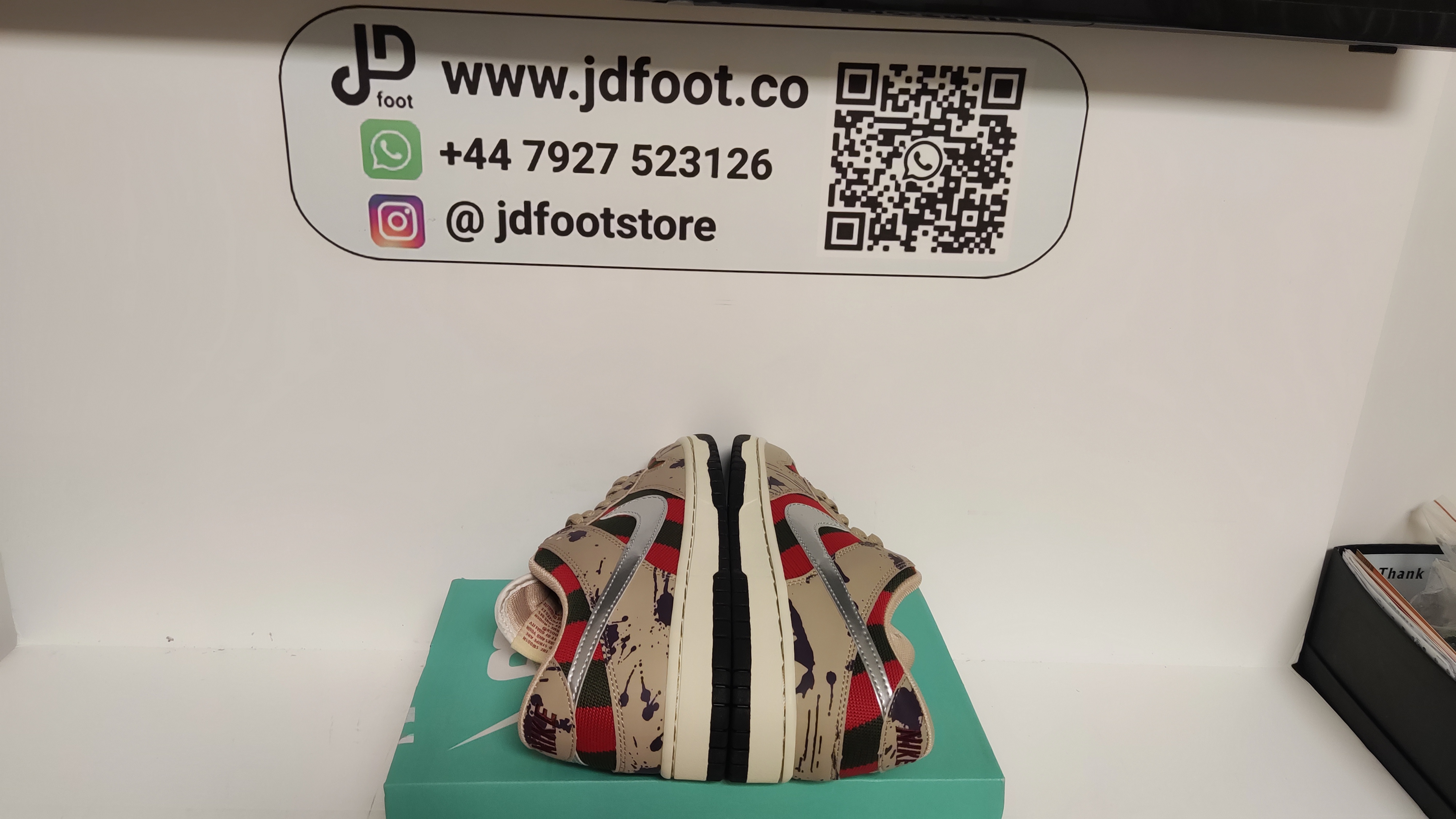 QC Picture Replica Nike Dunks Pro SB Freddy Krueger From Jdfoot