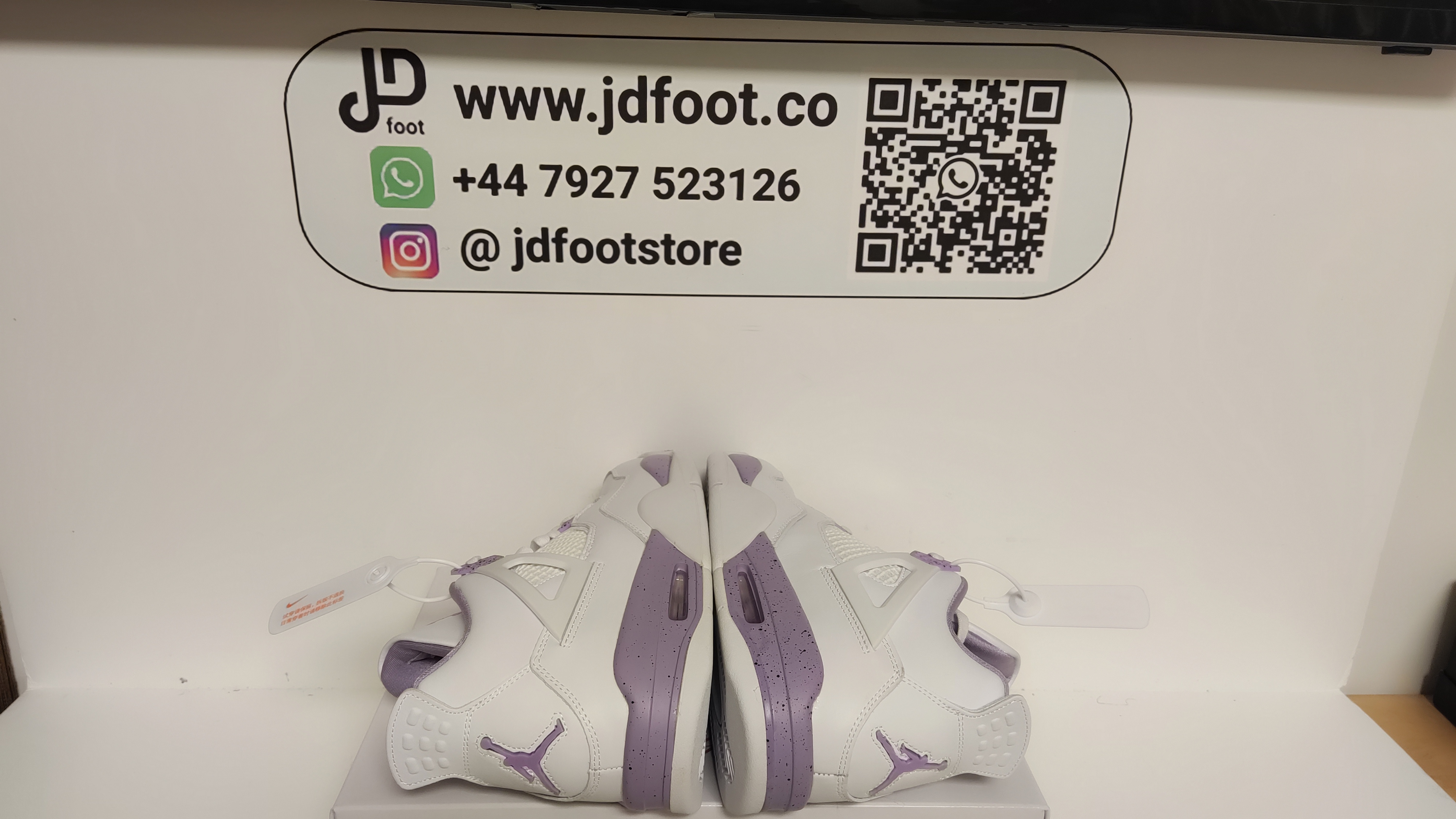 QC Picture Replica Jordan 4 White Pink From Jdfoot